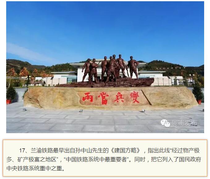 蘭渝鐵路最早由孫中山先生提出？在隴南，你不知道的事兒還有……