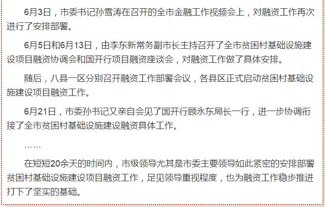 國開行支持貧困村基礎(chǔ)設(shè)施建設(shè)，隴南究竟能分得多大“蛋糕”？
