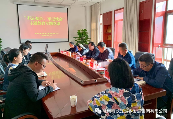 市龍江集團(tuán)開展“不忘初心、牢記使命”主題教育專題黨課