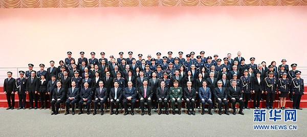 習(xí)近平會見澳門特別行政區(qū)紀律部隊代表